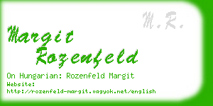 margit rozenfeld business card